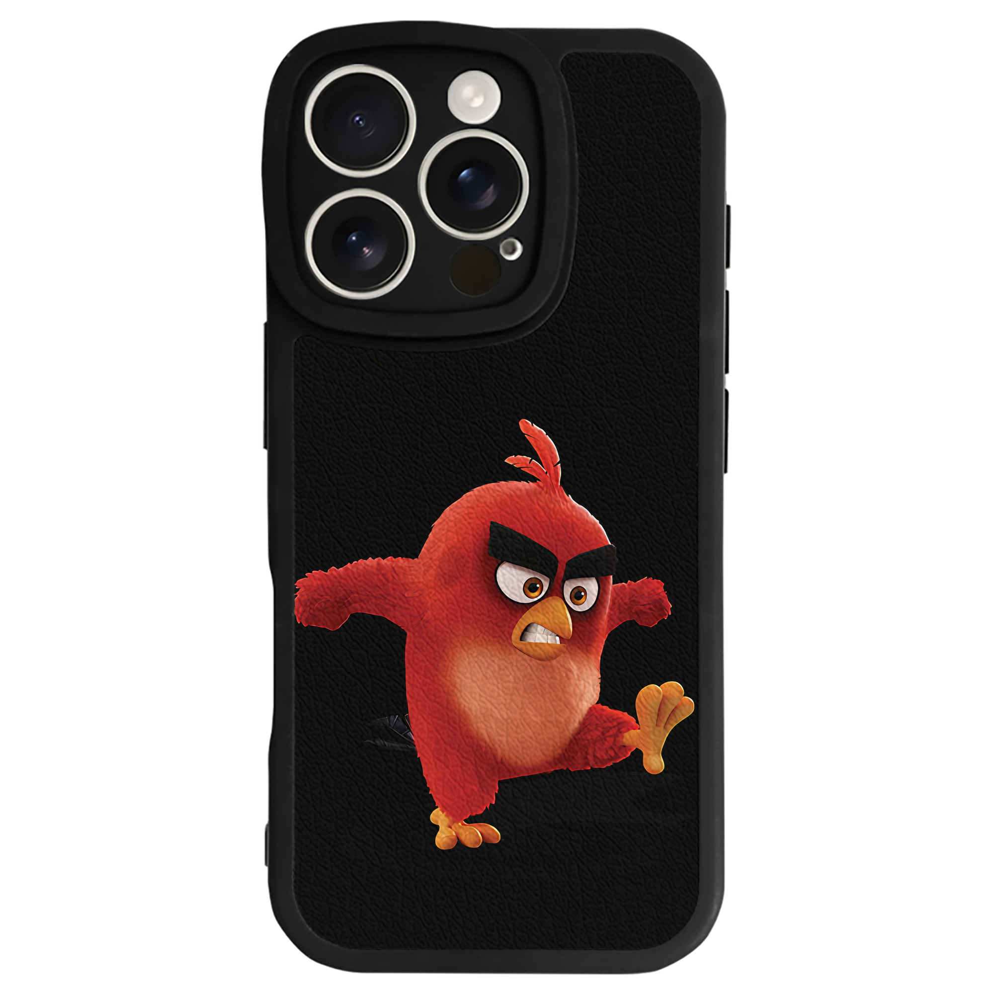 （画像用） Angry Birds アングリーバード 【iPhone 16シリーズ対応】シリコンスマホケース（レザー調） 材質：シリコン